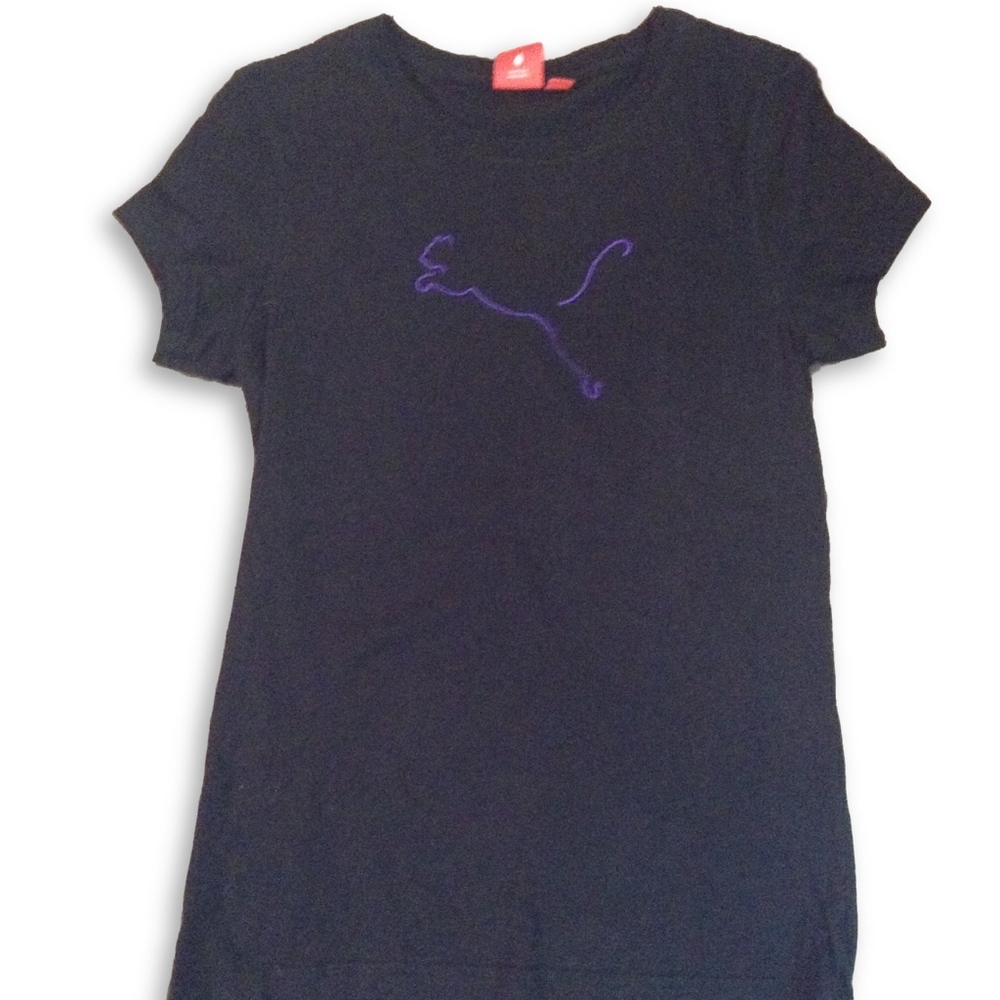 PUMA Black Short Sleeve Crew Neck Tee Size Large